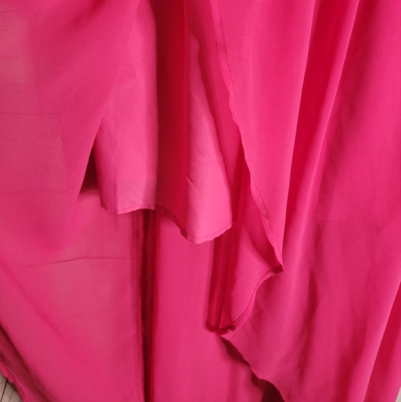 Keepsake the label medium strapless hot pink high low dress - Picture 5 of 9